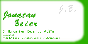 jonatan beier business card